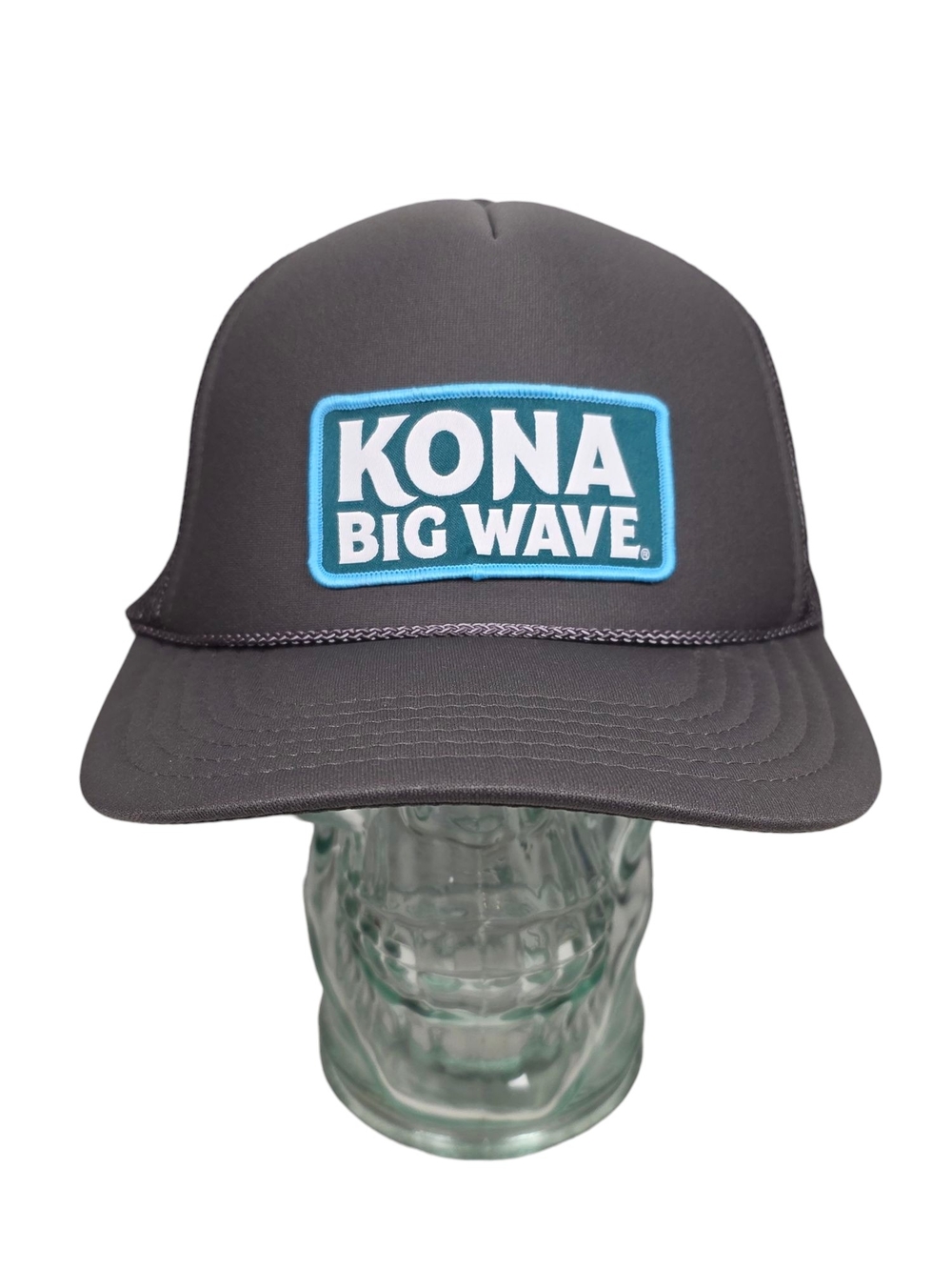 Kona Big Wave Beer Otto Trucker Hat Gray Foam Mesh Snapback Cap One Size